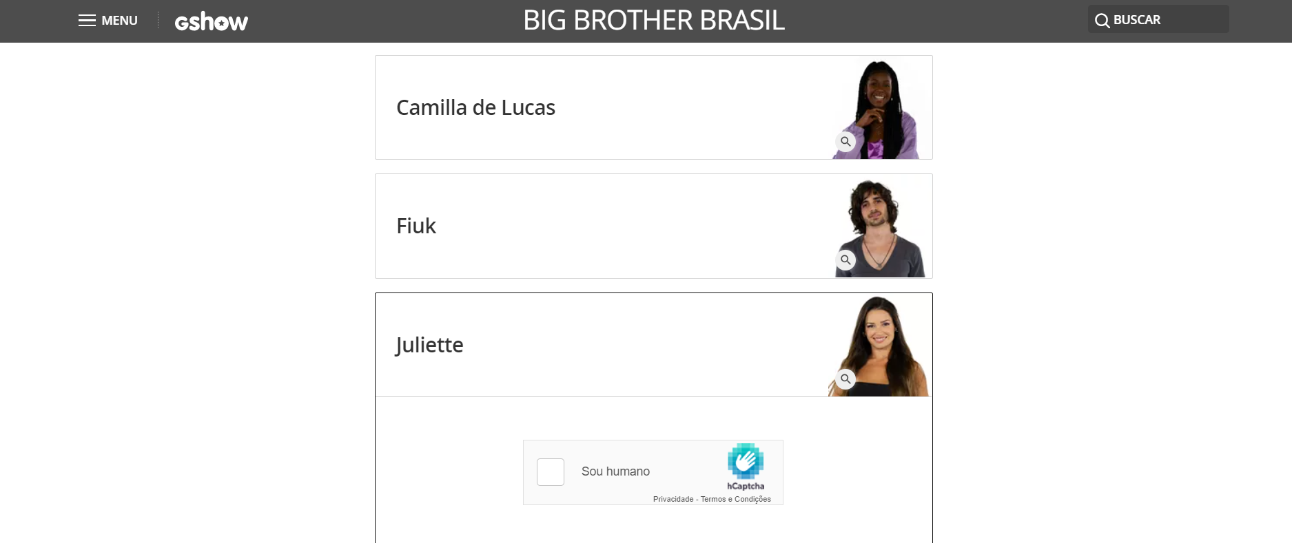 Gshow BBB21 votar para ganhar