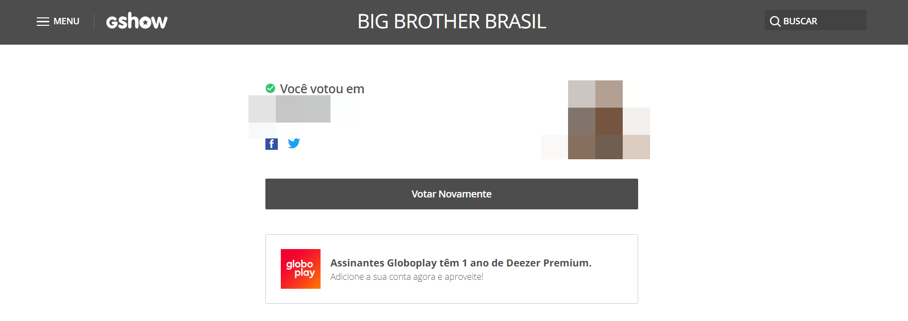 Gshow BBB21 votar para ganhar