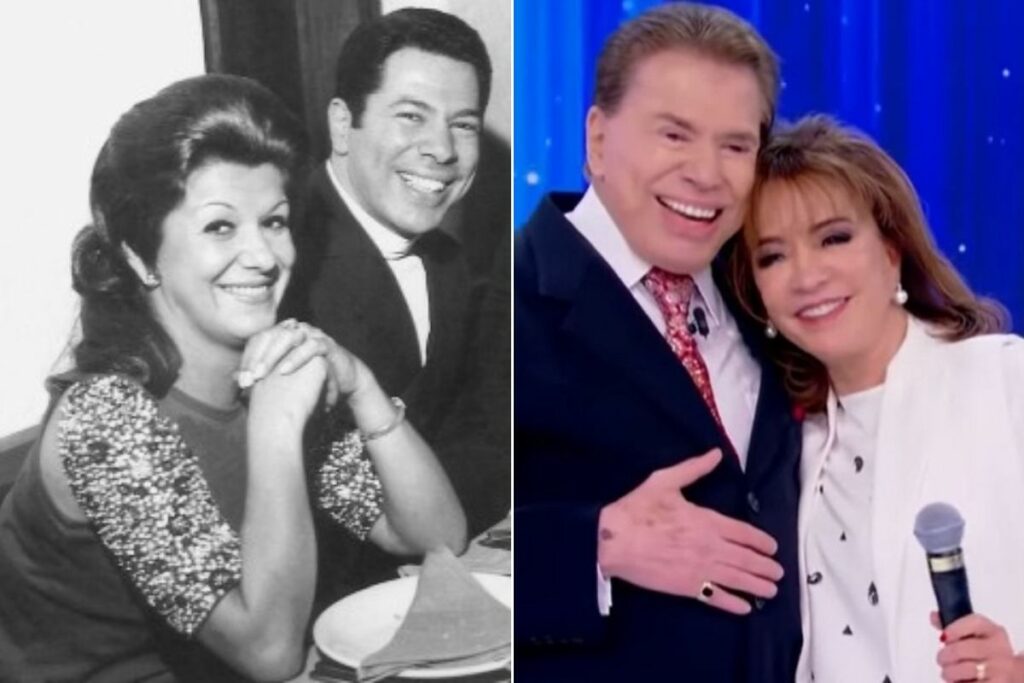 silvio santos com mulher e ex