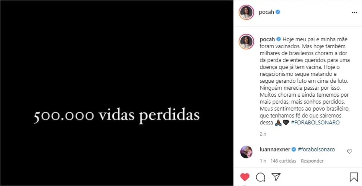 famosos contra Bolsonaro