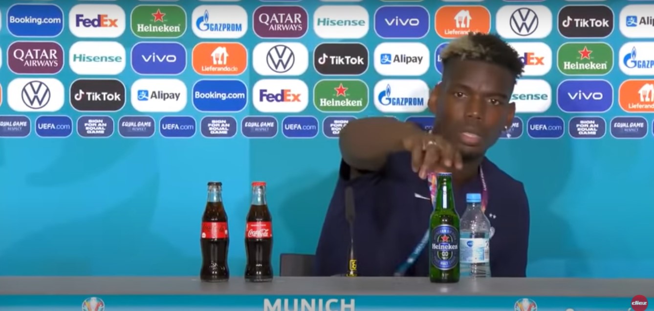 Entenda porque Paul Pogba retirou cerveja de coletiva na Eurocopa