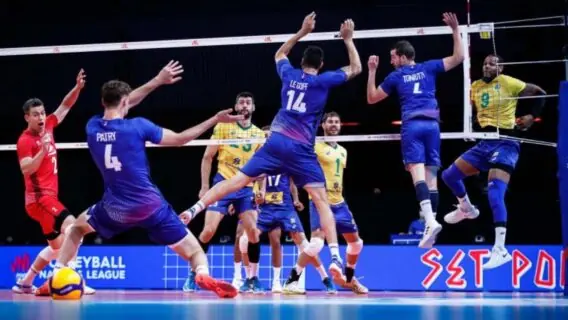 Brasil x França: onde assistir a Liga das Nações de vôlei masculino 2021