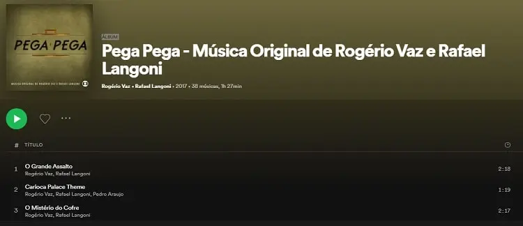 trilha sonora pega pega