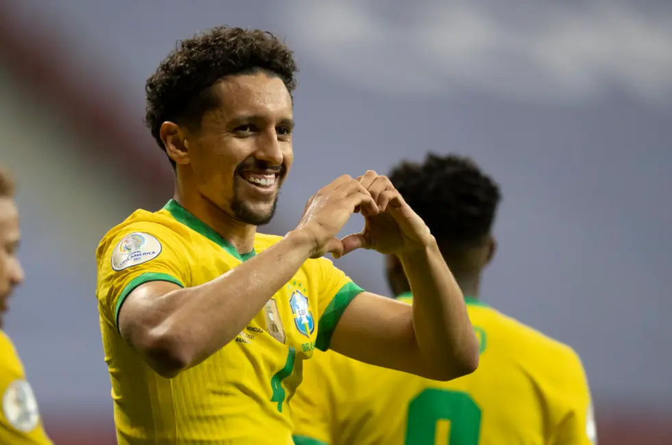 Marquinhos marcou o primeiro gol do Brasil na Copa América 2021