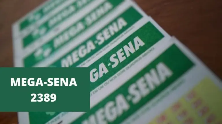 Resultado da Mega-Sena concurso 2389 de hoje, sábado (10/07/2021)