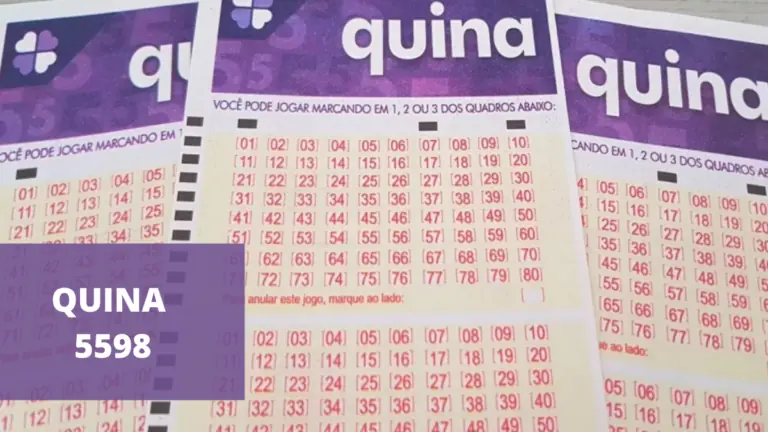 Resultado da Quina concurso 5598 de hoje, terça – 06/07/2021