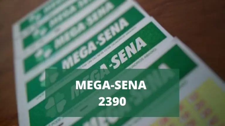 Resultado da Mega-Sena 2390 de hoje, quarta-feira (14/07/2021)