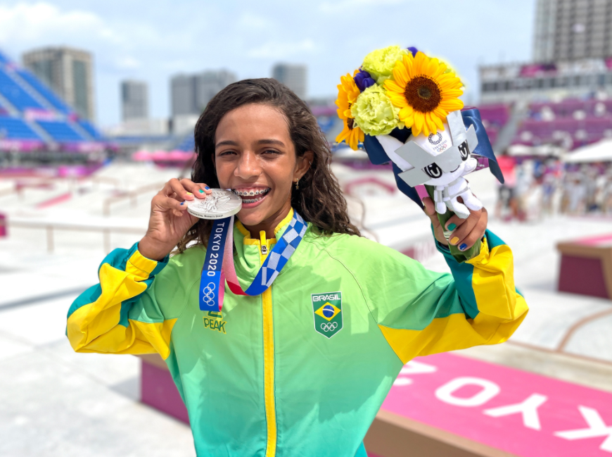 Confira como foi a apresentação de Rayssa Leal na final do skate feminino