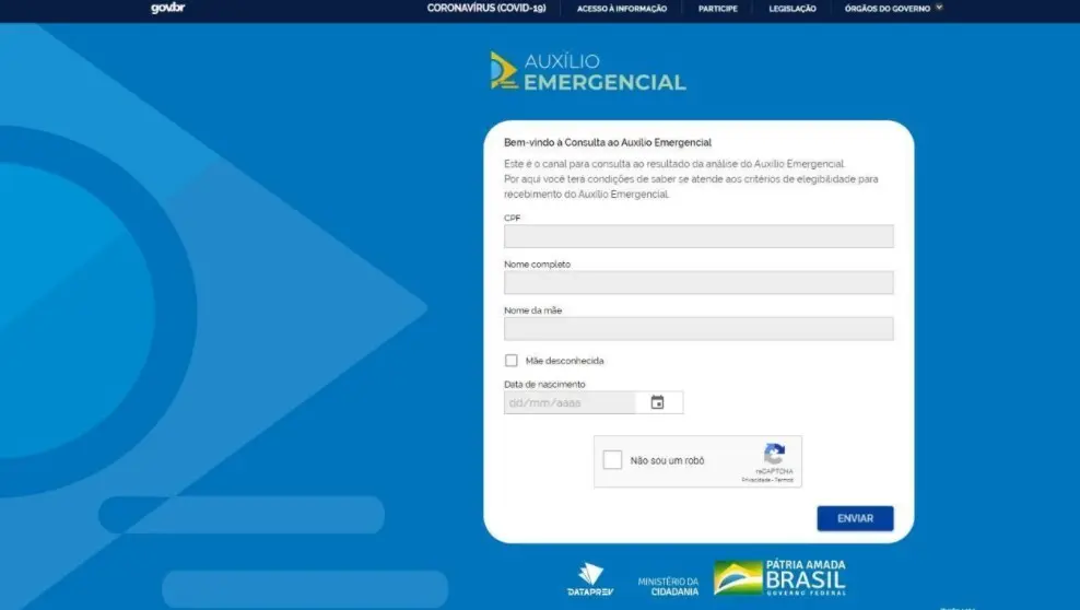 Como fazer a consulta de extensão de auxílio emergencial