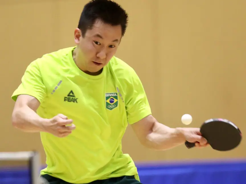 Gustavo Tsuboi disputa o tênis de mesa na agenda do Brasil nas Olimpíadas de segunda