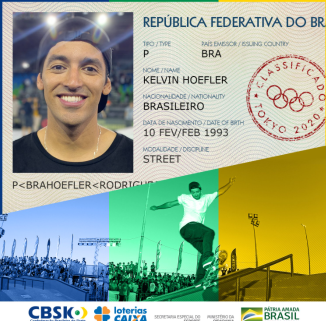 Kelvin Hoefler é o principal skatista brasileiro no street das Olimpíadas 2021