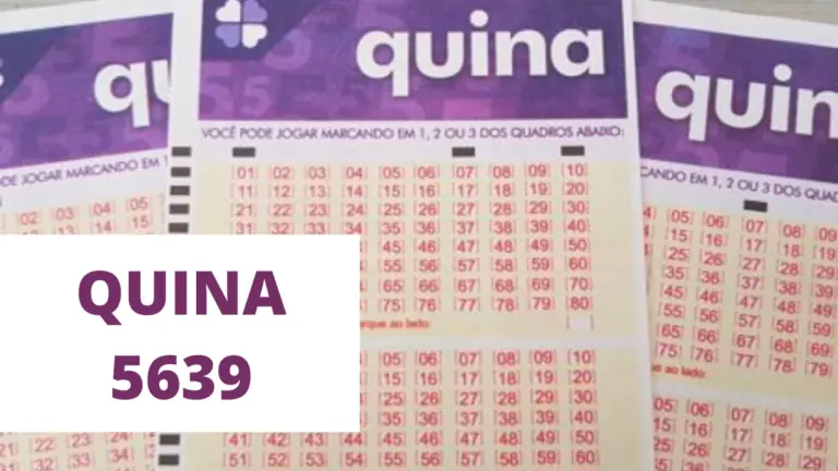 Resultado da Quina concurso 5639 de segunda-feira (23/08/21)