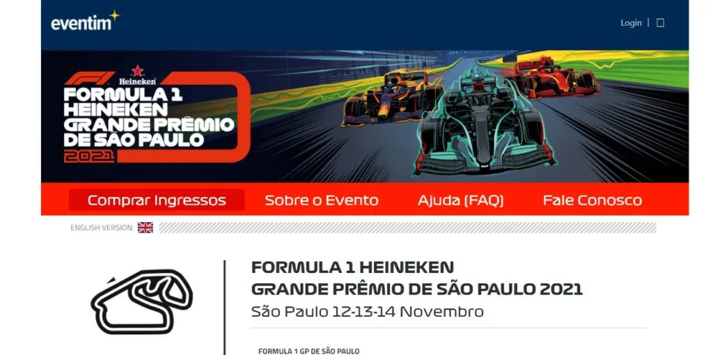 fórmula 1 são paulo ingressos 2021