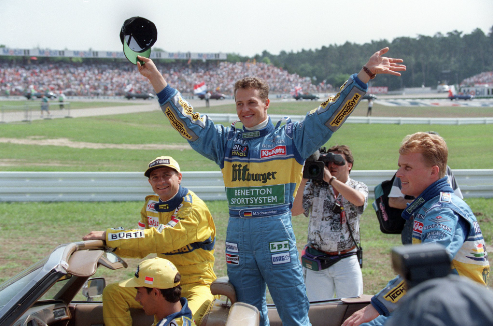 Schumacher gewann mit Benetton die F1-Saison 1994 und 95