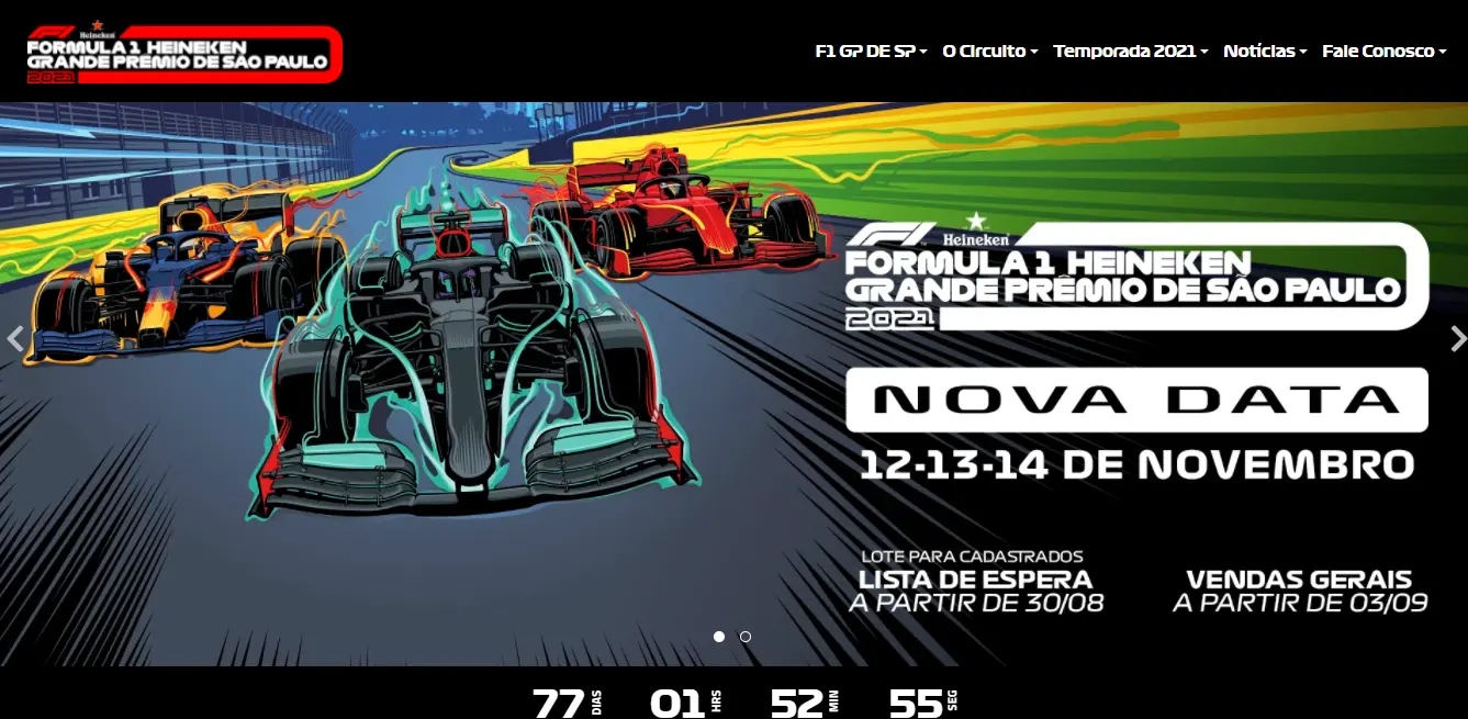 Saiba como comprar ingressos para o GP de São Paulo 2021 de Fórmula 1