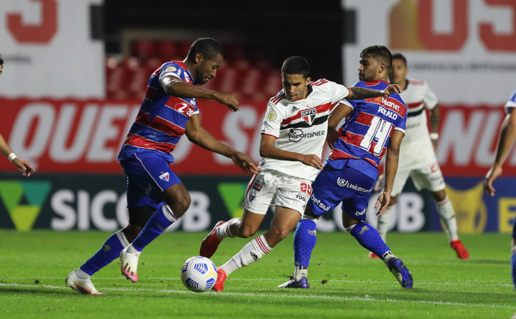 São Paulo e Fortaleza empataram nos jogos de ida das quartas da Copa do Brasil 2021