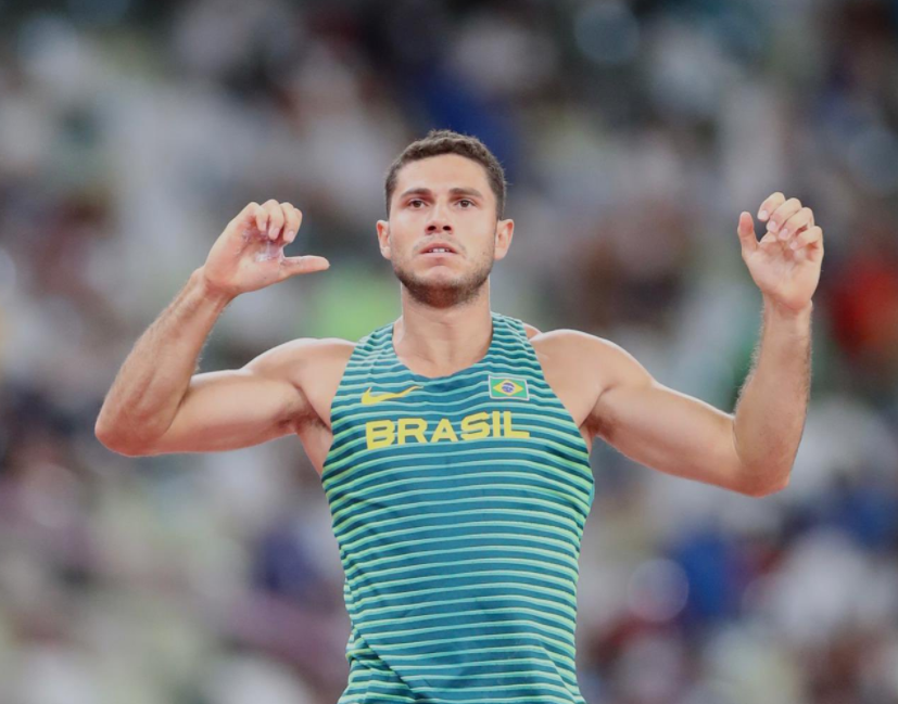 Thiago braz possui o recorde olímpico do salto com vara que é de 6m03