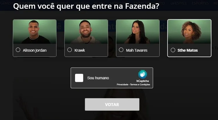 votação r7