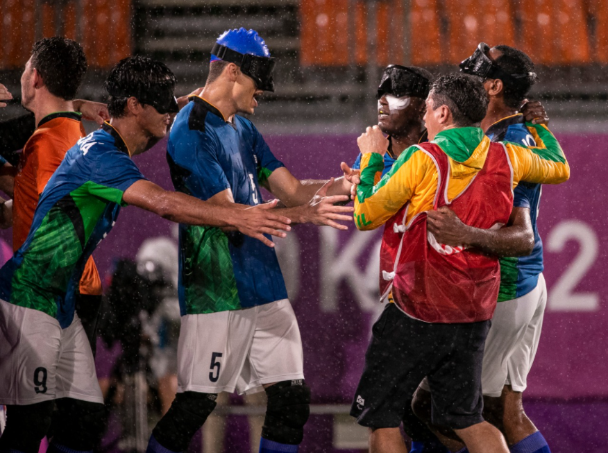 Brasil encara então a Argentina na final do futebol de 5 paralímpico