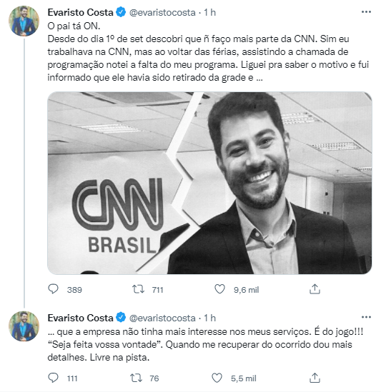 Por que Evaristo Costa saiu da CNN