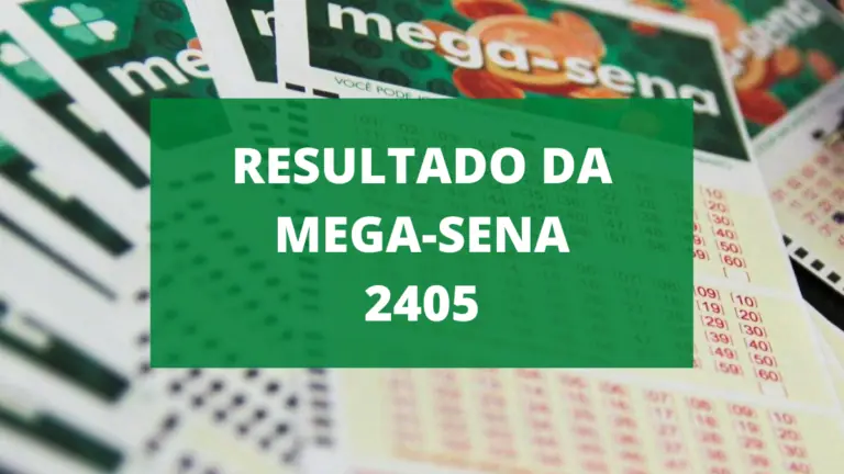 Resultado da Mega-Sena 2405 de hoje, quarta-feira (01/09/21)