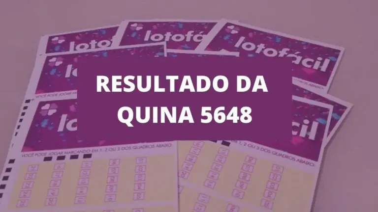 Resultado da Quina 5648 de hoje, quinta-feira (02/09/21)