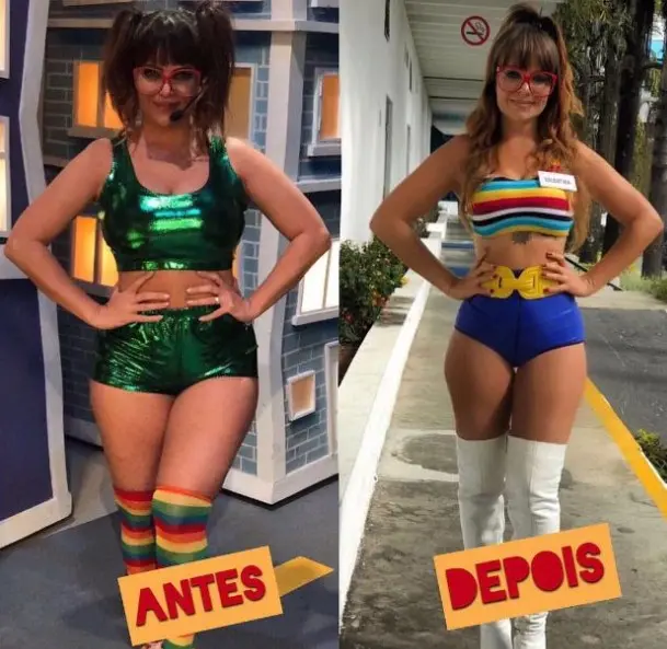 antes e depois de Valentina Francavilla antes e depois de Valentina Francavilla