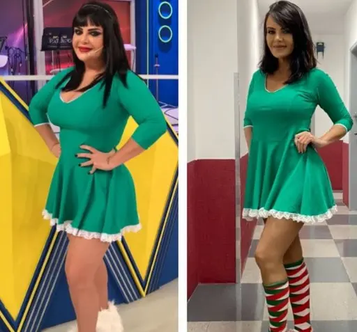 antes e depois de Valentina Francavilla antes e depois de Valentina Francavilla