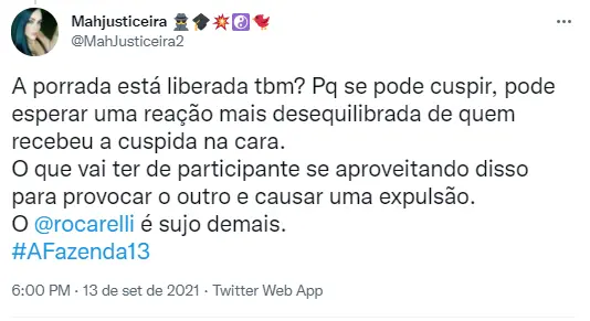 A Fazenda 2021 cuspe