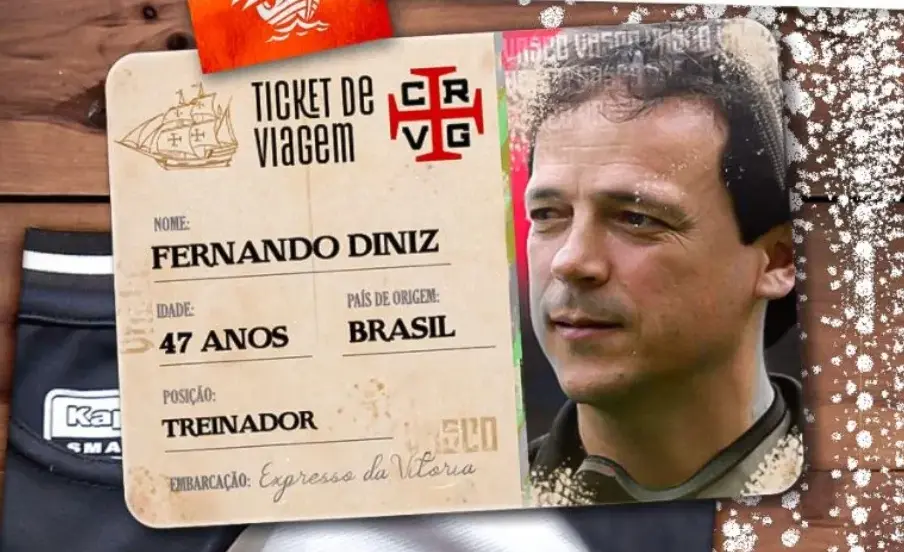 Fernando Diniz chega no Vasco nos próximos dias