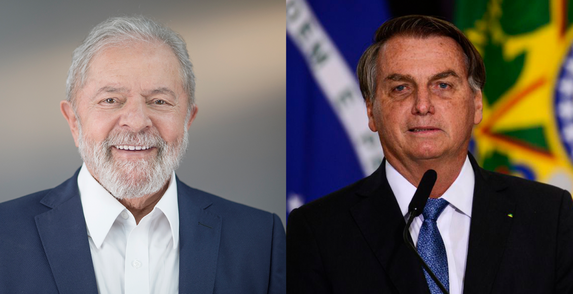 Lula e Bolsonaro, na esquerda e direita, são apontados por pesquisa eleitoral como favoritos para 2022 - Fotos: Ricardo Stuckert (PT)/Marcelo Camargo (Agência Brasil)
