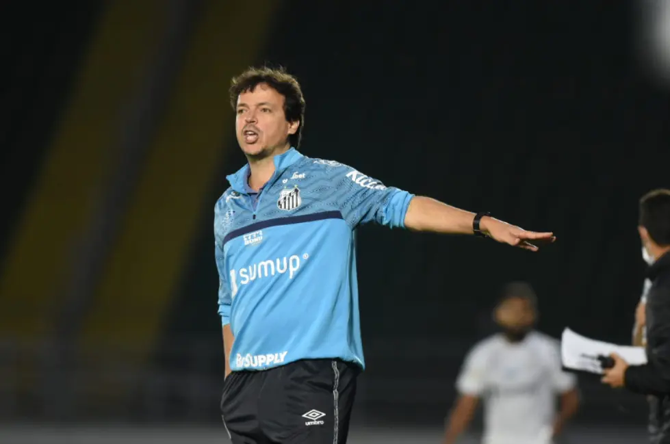 Fernando Diniz disputou apenas 27 jogos à frente do Santos
