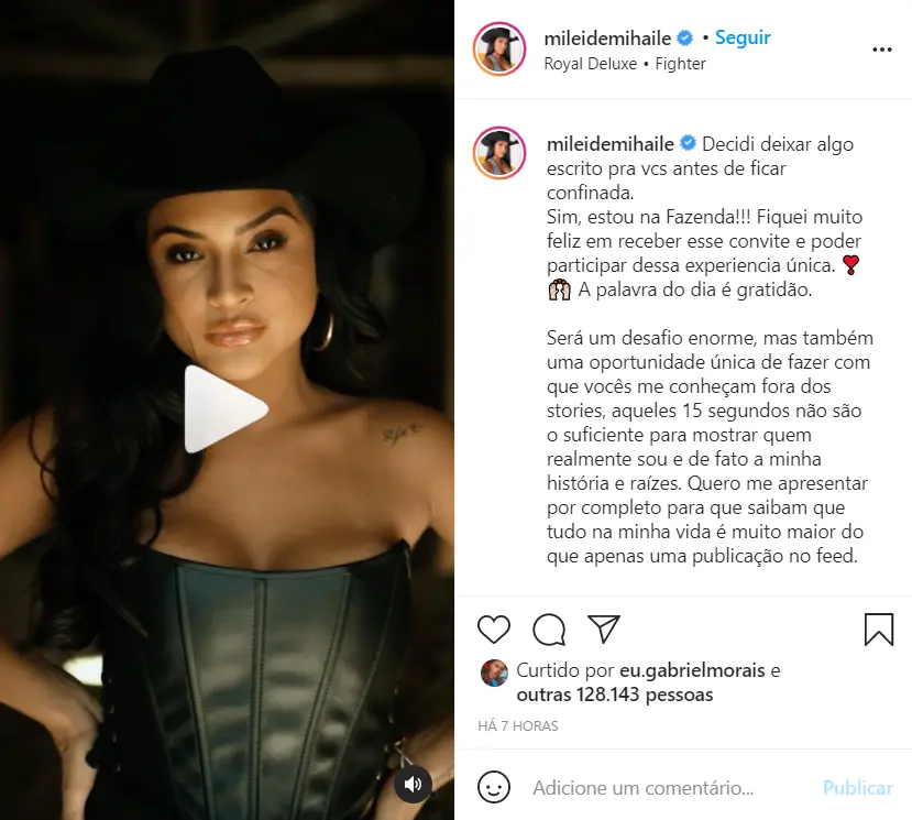 redes sociais participantes a fazenda