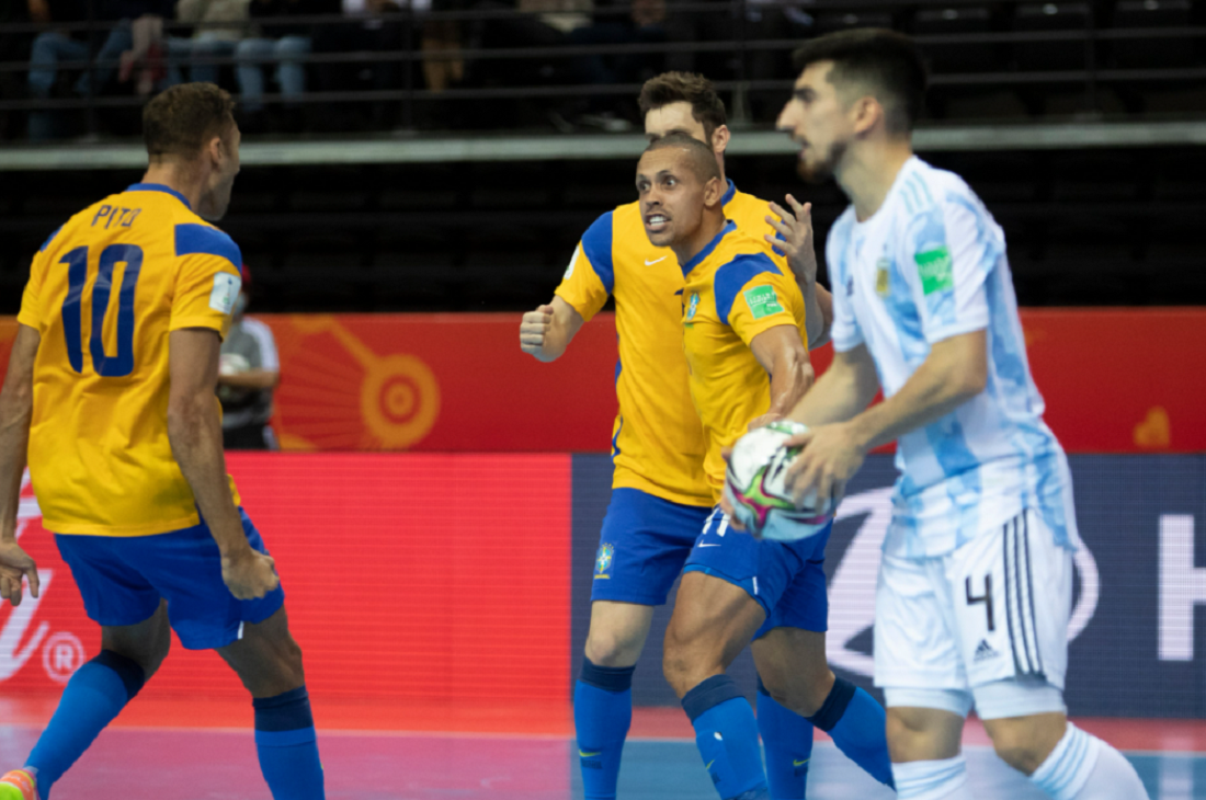 Veja o resultado do jogo Brasil e Argentina na Copa do Mundo de Futsal