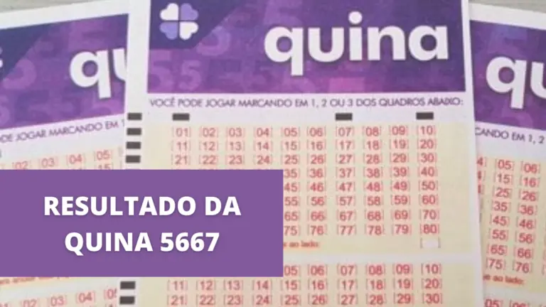 Resultado da Quina 5667 de hoje, sábado (25/09/21)