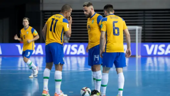 Resultado do jogo do Brasil no futsal garante seleção líder de seu grupo