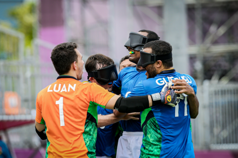 Brasil vai para sua 5ª final de futebol de 5 paralímpico