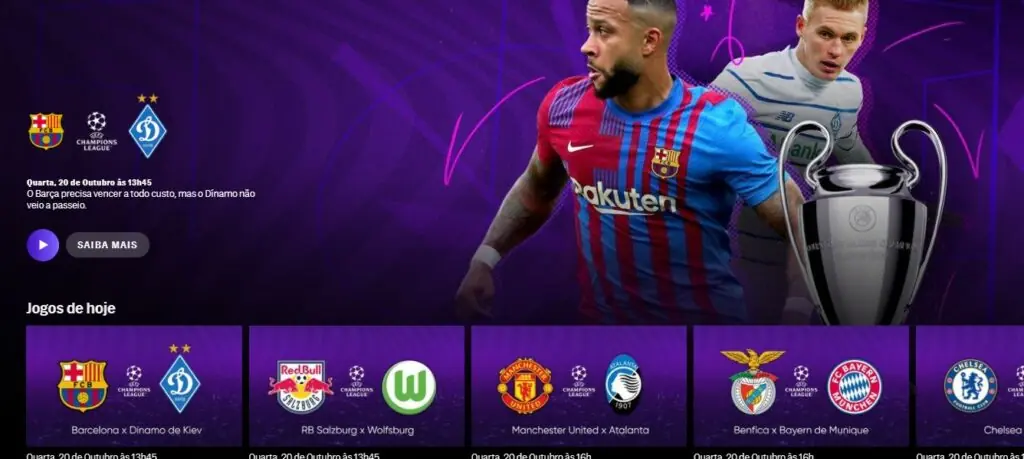 jogos da champions league hoje ao vivo