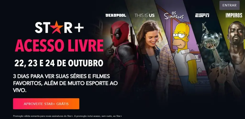 star plus aberto