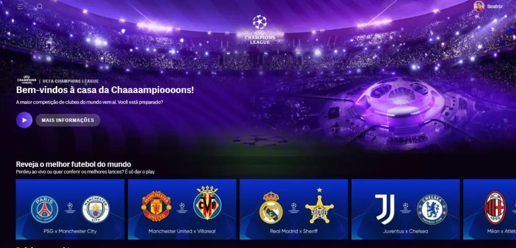 jogos da champions league