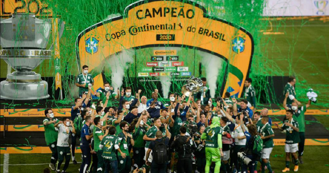 Palmeiras venceu o Grêmio na final da temporada de 2020 e por isso é o atual campeão da Copa do Brasil