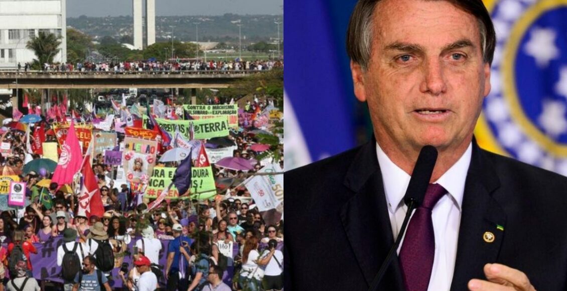 manifestação contra Bolsonaro em outubro