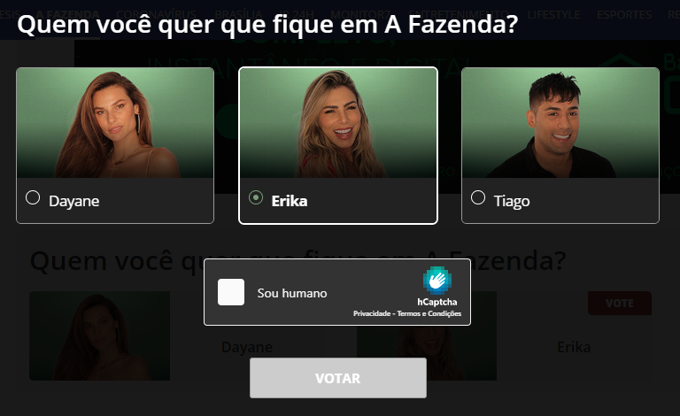 votação a fazenda 2021