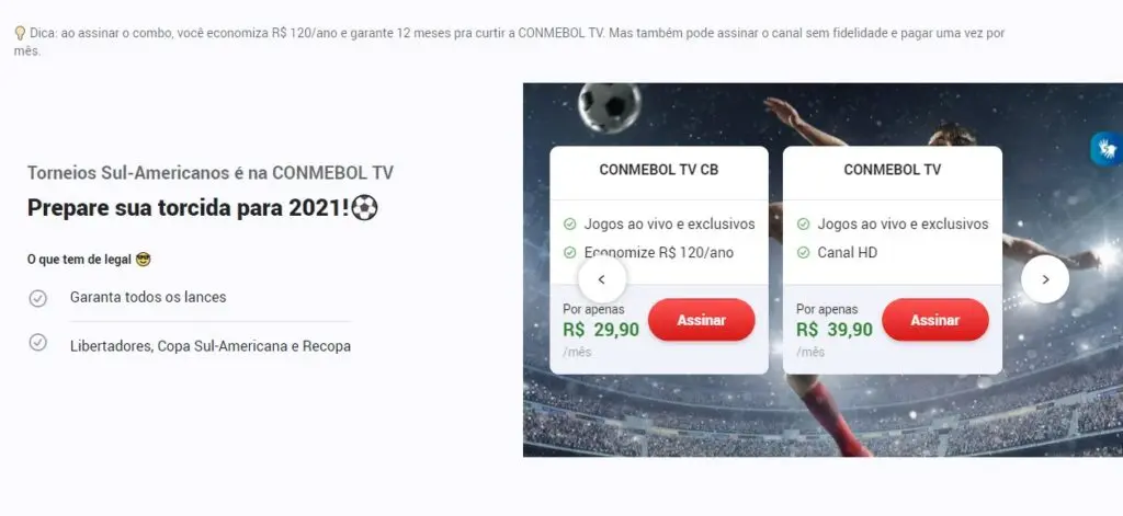 Transmissão da Final Sul-Americana 2021