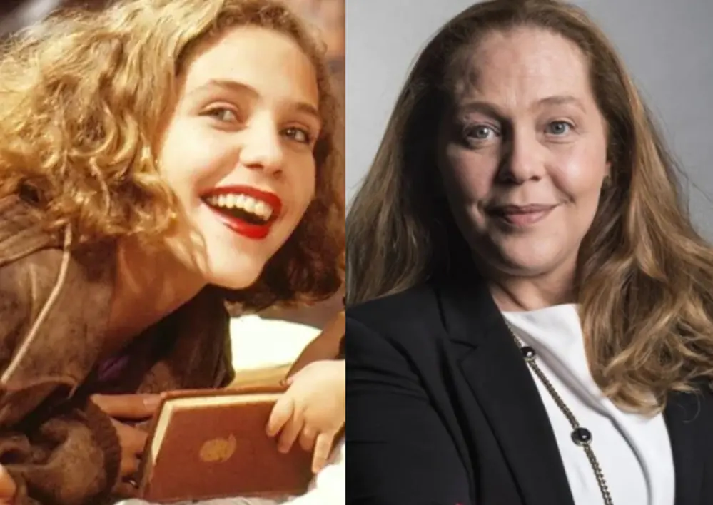 elenco de bebê a bordo antes e depois