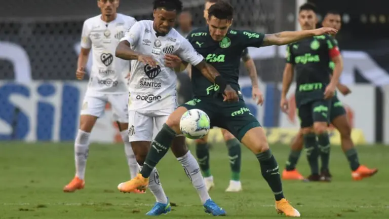 Santos x Palmeiras hoje: horário e onde vai passar neste domingo (7/11)