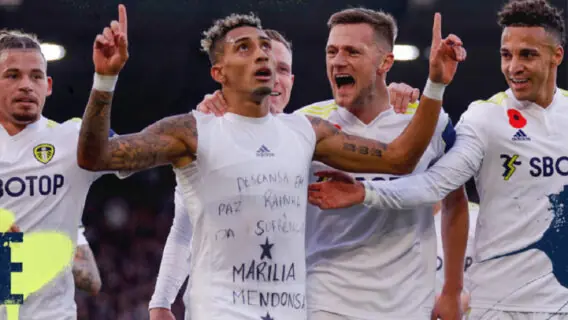 VÍDEO: Raphinha homenageia Marília Mendonça em gol pelo Leeds