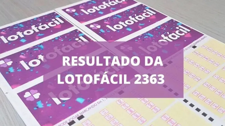 Resultado da Lotofácil 2363: veja os números de hoje, quarta-feira (03/11)