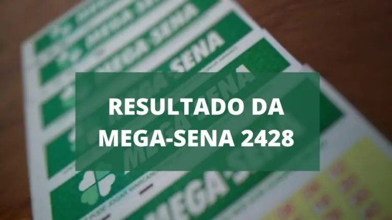 Resultado da Mega-Sena de sábado, concurso 2428 de hoje (13/11/2021)