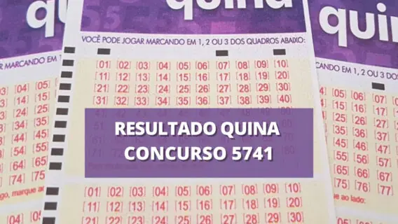 Resultado Quina 5741: números sorteados hoje, terça (28/12/21)